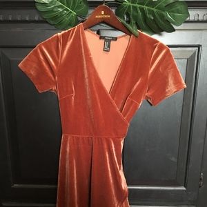 Velour Wrap Dress